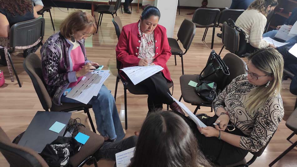 Participantes del taller para la Proyección Social y Extensión Académica. 