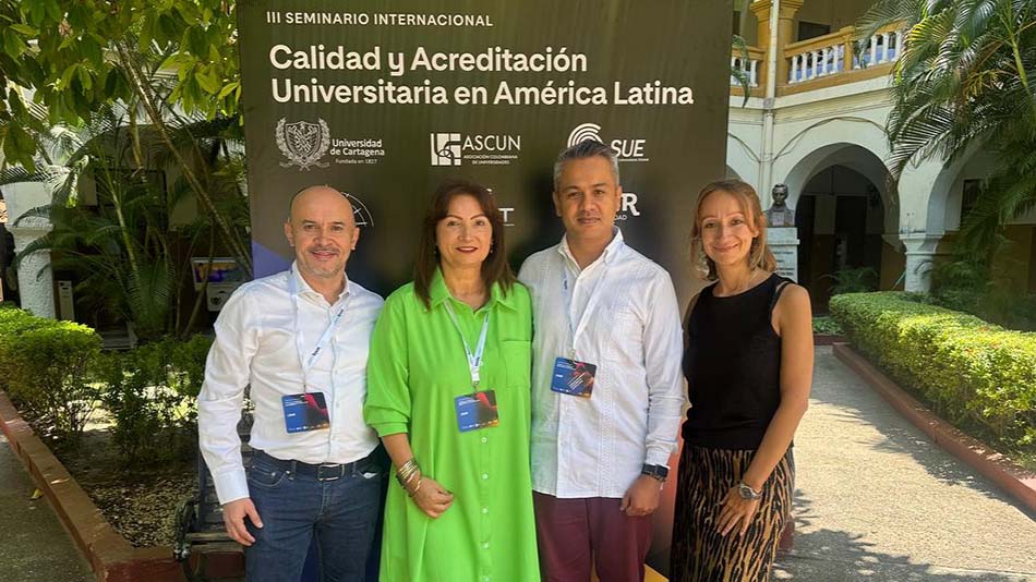 La delegación de la Fundación, en el congreso internacional de calidad.