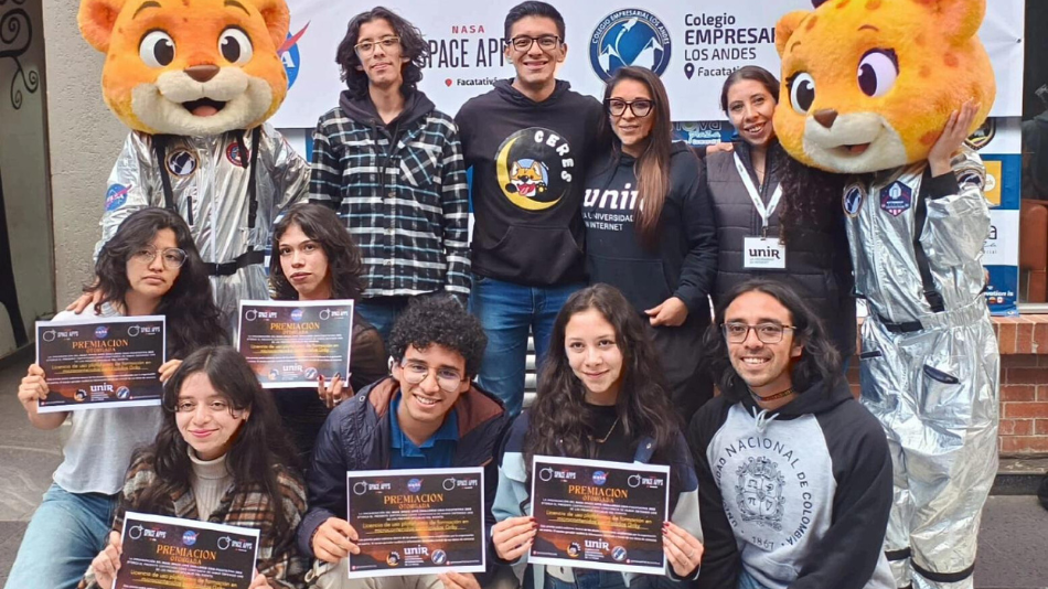 Estudiantes de Fundación UNIR, durante el evento..